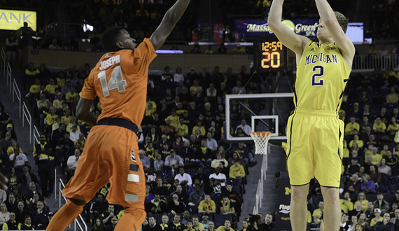 Syracuse’s late comeback attempt falls short as No. 17 Michigan outshoots SU zone