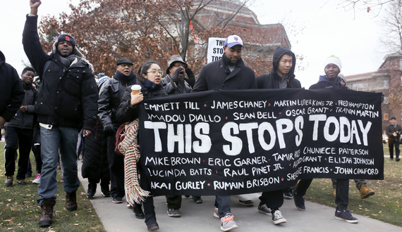 Gallery: SU, Syracuse community members participate in &#8216;die-in,&#8217; downtown protest on Monday