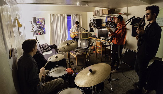 Friends form rock band ‘Pizza Party’ in South Campus apartment