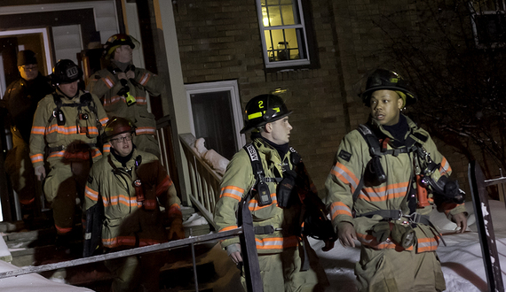 Small fire sets off sprinkler system in apartment on corner of Euclid and Livingston Avenues, causes minor flooding