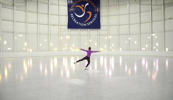 Aspiring Olympian trains at Tennity rink on South Campus