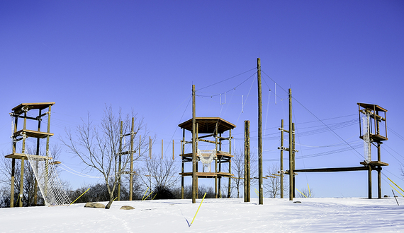 Learning the ropes: Facilitators discuss elements of SU Outdoor Challenge Course