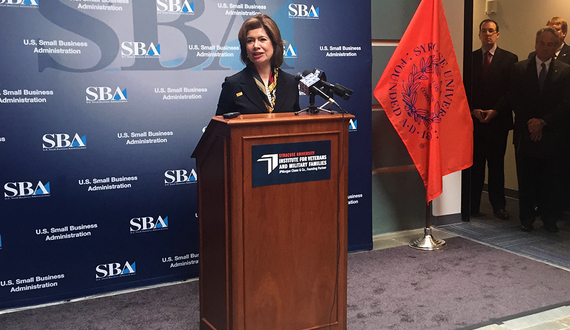 Head of U.S. Small Business Administration awards Syracuse University grant, plans to further relationship with IVMF