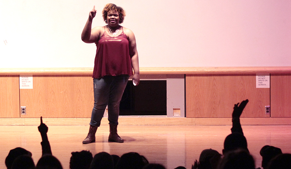 Syracuse University freshman LaNia Roberts gives motivational speech about self-love