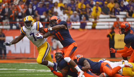 Leonard Fournette leads No. 8 LSU to 34-24 win over Syracuse