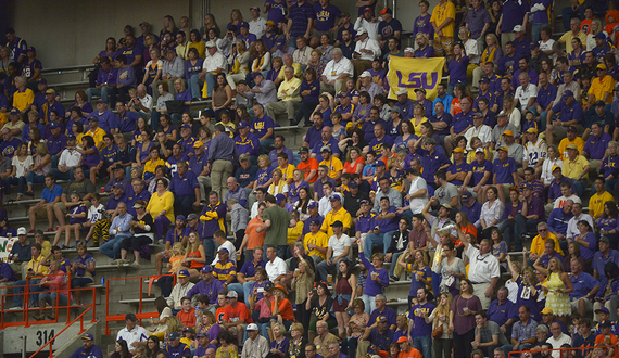 LSU fans turn out in force for game at Syracuse