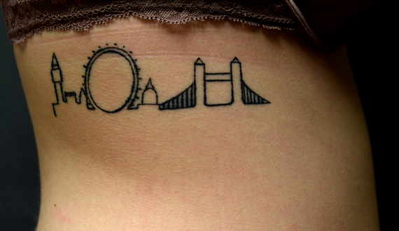 Senior remembers time abroad in London with skyline tattoo
