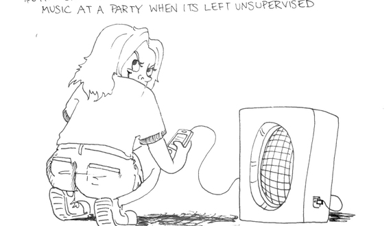At a party