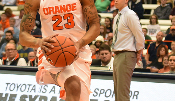 Malachi Richardson leads SU freshmen trio in exhibition win over Le Moyne