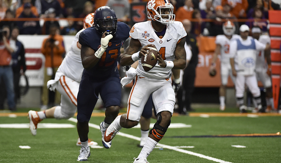 Syracuse keeps No. 1 Clemson within reach but falls 37-27
