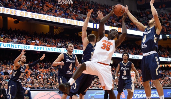 Chinonso Obokoh turns in career game with 11 points against Montana State