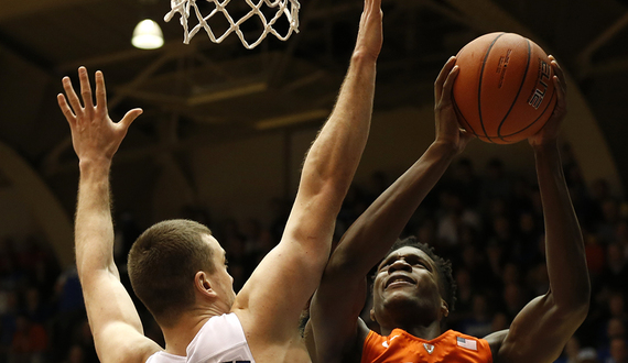Tyler Roberson has historic rebounding night at Cameron Indoor Stadium