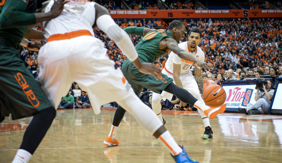 Live Blog: Syracuse men&#8217;s basketball loses to No. 13 Miami, 64-51