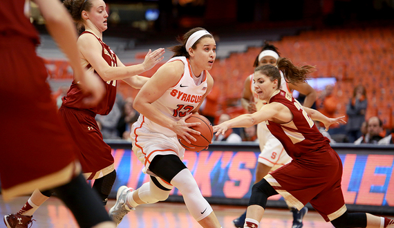Brianna Butler and Brittney Sykes carry Syracuse with 35 points in 62-61 win over Boston College