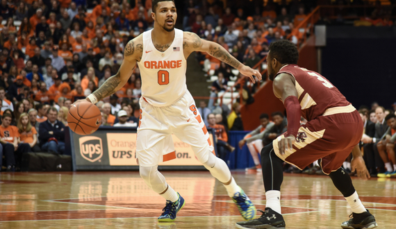 Michael Gbinije returns to form with 14 points in Syracuse&#8217;s 62-40 win against Boston College