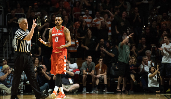 Michael Gbinije: &#8216;I thought it was poor officiating today&#8217;