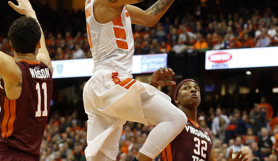 Syracuse keeps Virginia Tech off the foul line in overtime win