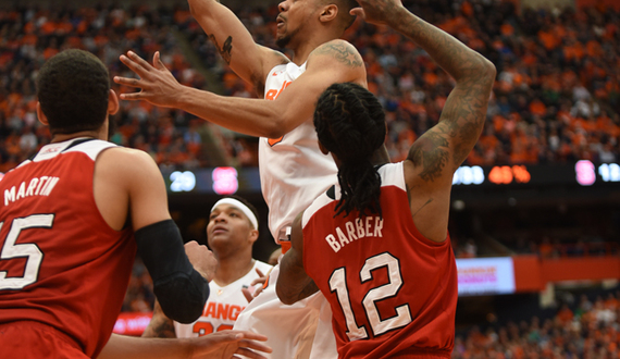 Syracuse shuts down ACC&#8217;s leading scorer, Anthony &#8216;Cat&#8217; Barber, in 75-66 win