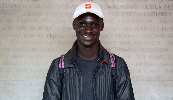 SU junior performs traditional African dances with One World Dance troupe