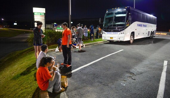 Hope and fear in the Syracuse Final Four fan bus as long drive nears end