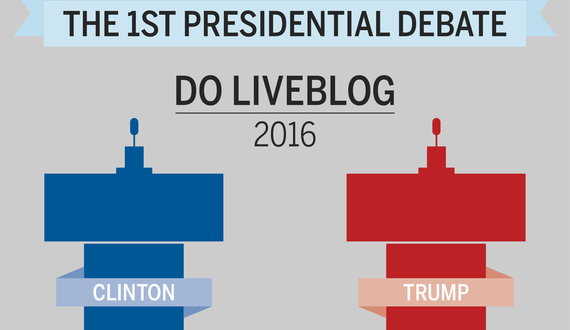 LIVE STREAM: Follow along during the 1st presidential debate