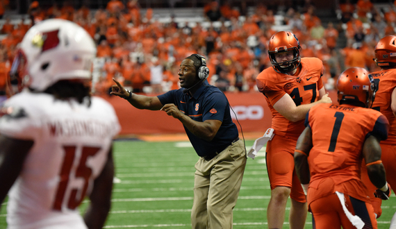 WATCH: Dino Babers&#8217; postgame press conference after 34-point loss to Louisville