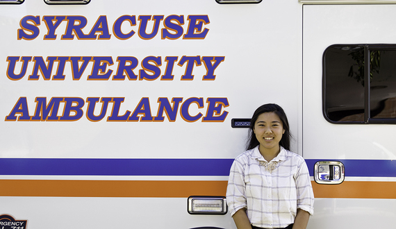 Senior joins SU ambulance, gives back to community