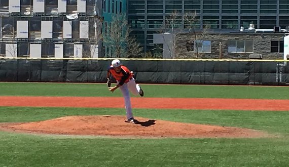 Club baseball pitcher Matt Neumann battles with recovery from Tommy John surgery