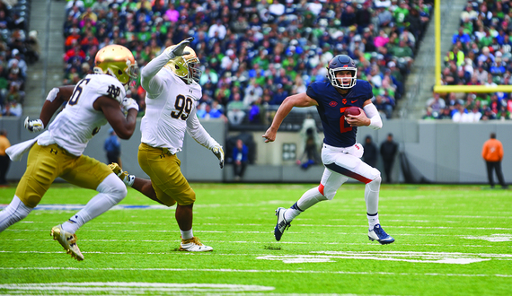 Eric Dungey ranks 5th in the nation in passing but the growth in his running game is noteworthy too