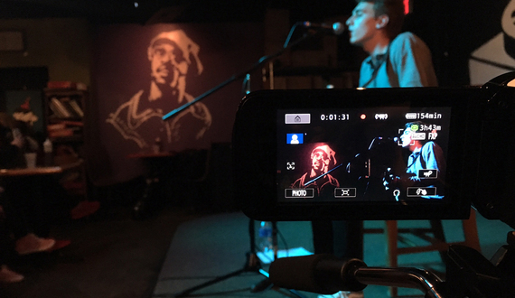 Aspiring musician inspired by rock-and-roll bands, writes own music