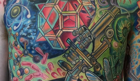 Senior graduate student uses body as a canvas for tattoos