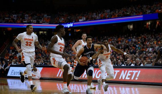 No. 18 Syracuse men&#8217;s basketball pulls away for 71-50 win over Monmouth