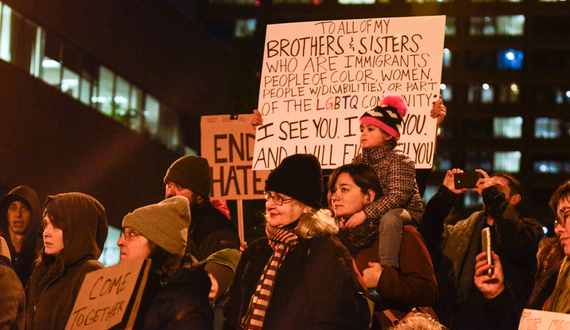 Syracuse community members protest Trump election