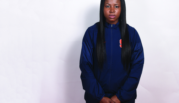 <span class="header1">LOOKING</span> <span class="header2">PAST</span><h2>Alexis Peterson’s growth as a leader has her moving forward from previous setbacks</h2>