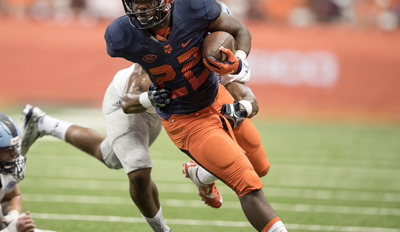 Syracuse football running back Jordan Fredericks to transfer