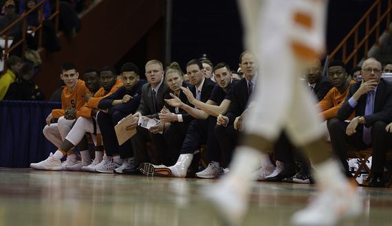 Tyler Lydon sits out second half of 105-57 victory over Eastern Michigan with strained right Achilles