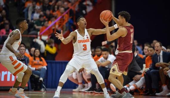 Syracuse scores 20 points off 20 turnovers in 76-53 win against Boston College