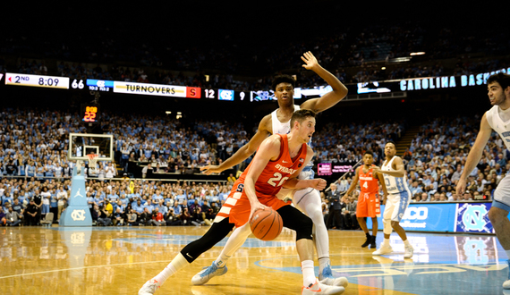 Tyler Lydon&#8217;s solo act not enough to rescue Syracuse at No. 9 North Carolina