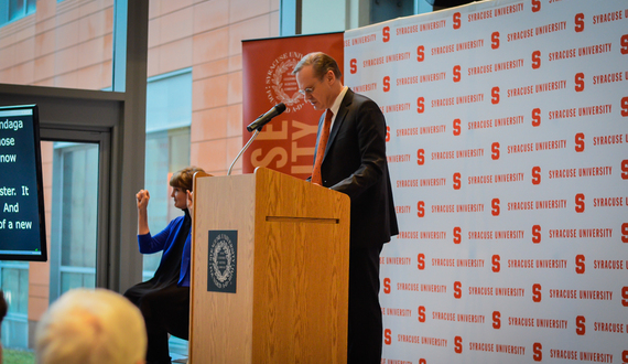 Chancellor Kent Syverud asks University Senate to examine impact of Trump’s proposed immigration policies at SU