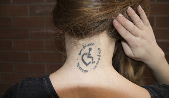 Senior’s tattoos commemorate family and friends who suffer from genetic disease