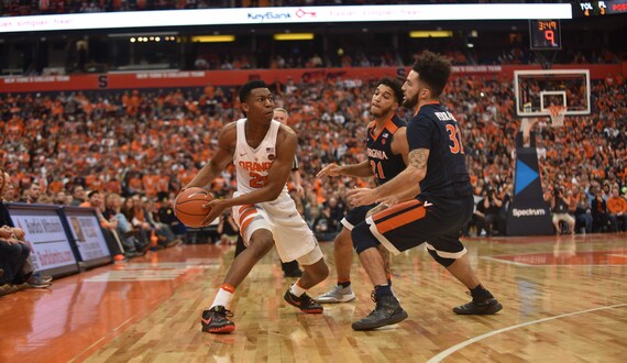 Tyus Battle scores career-high 23 points in Syracuse&#8217;s 66-62 upset win against No. 9 Virginia