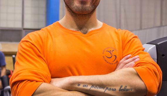 Grad student went from working at the gym to becoming an SU cheerleader