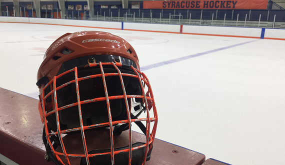 No one on Syracuse ice hockey wants to wear the orange helmet