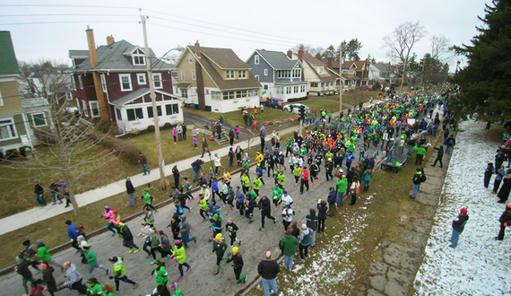 Runners were seeing green during the 12th annual Shamrock Run