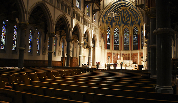 They’re tearing the roof off the cathedral downtown — literally
