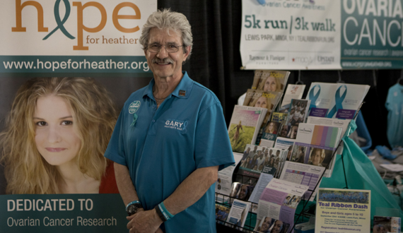 30 men don teal to aid in the fight against ovarian cancer