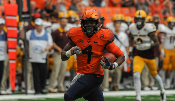 Syracuse runs over and away from Central Michigan, 41-17