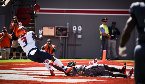 Ervin Philips breaks ACC single-game receptions record in 33-25 loss at NC State