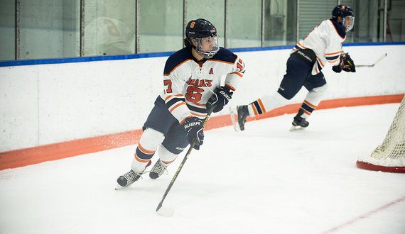 Peter-Owen Hayward looks to build upon successful freshman season with Syracuse club ice hockey