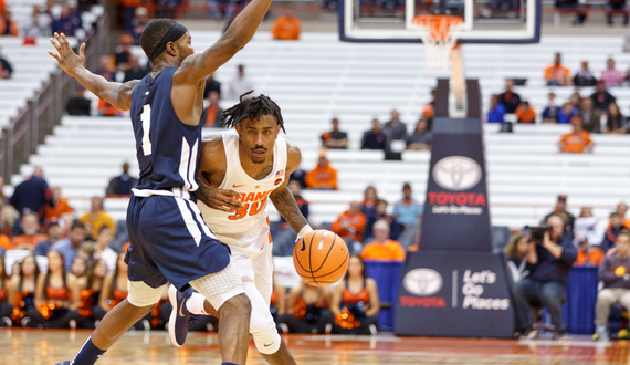 Notebook: Geno Thorpe debuts, other notes from Syracuse’s 84-59 exhibition win over Southern Connecticut State